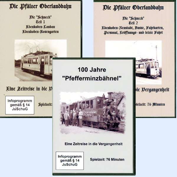 Bundle 2 - 2 DVDs von der "Schneck" + DVD "Pfefferminzbähnel" - Pfälter Oberlandbahn