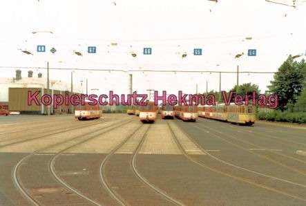 Bielefeld Straßenbahn - Depot - Wagen zur Ausfahrt bereit
