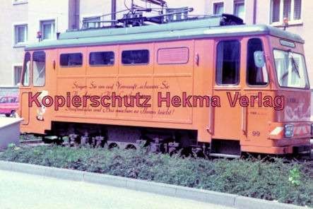 Karlsruhe Straßenbahn - Arbeitswagen Nr. 99 - Schleifdienst - Bild 3