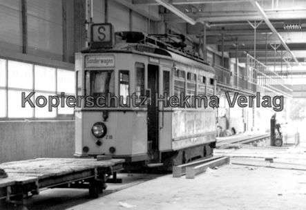 Kassel Straßenbahn - Depot Wilhelmshöhe - Sonderwagen Nr. 218