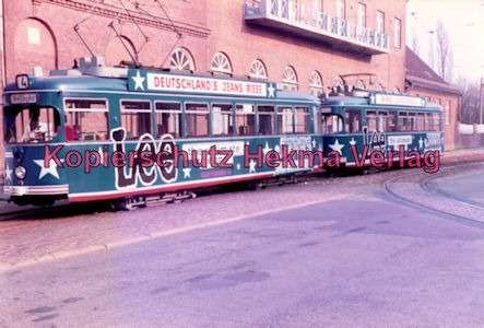 Kiel Straßenbahn - Endstation Holtenau - Limie 4 - Wagenzug - Bild 1
