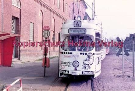 Kiel Straßenbahn - Endstation Holtenau - Linie 4 - Wagen Nr. 245 - Bild 1