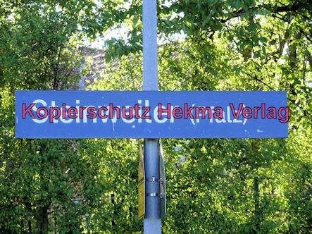 Bundesbahn - Bahnhaltepunkt Steinweiler - Haltestellenschild