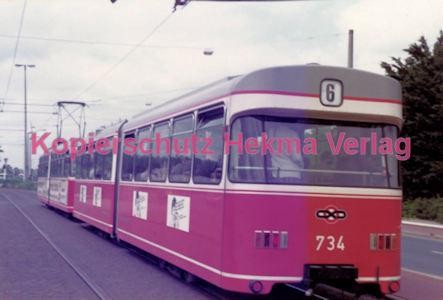 Bremen Straßenbahn - Hauptbahnhof - Linie 6 Wagen Nr. 734