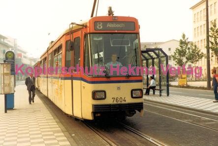 Darmstadt Straßenbahn - Langer Ludwig - Linie 8 Wagen Nr. 7604 - Bild 1