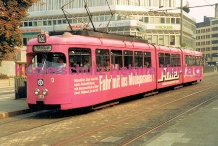 Frankfurt Straßenbahn - Theaterplatz - Linie 13 Wagen Nr. 815 - Bild 3