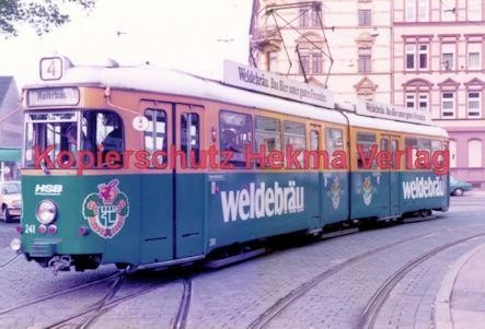 Heidelberg Straßenbahn - Rohrbach - Linie 4 Wagen Nr. 241