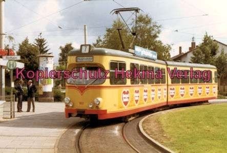 Karlsruhe Straßenbahn - Rintheim Endschleife - GlTw. Nr. 162 - 2
