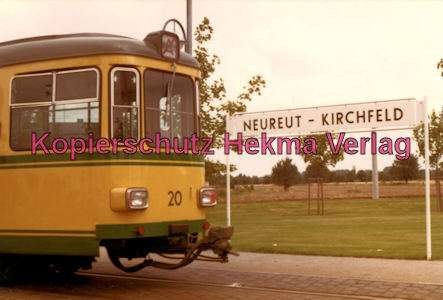 Karlsruhe Straßenbahn - Haltestelle Neureut-Kirchfeld - GT. Nr. 20