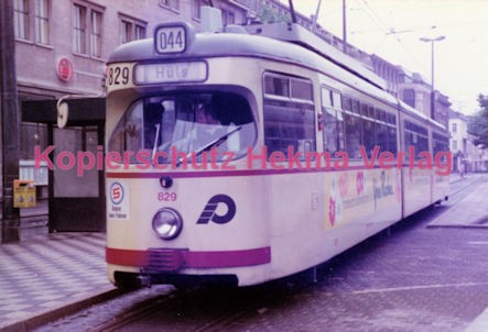 Krefeld Straßenbahn - Linie 044 Wagen Nr. 829 - Bild 1