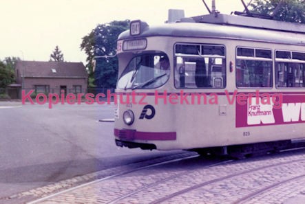 Krefeld Straßenbahn - Linie 041 Wagen Nr. 825