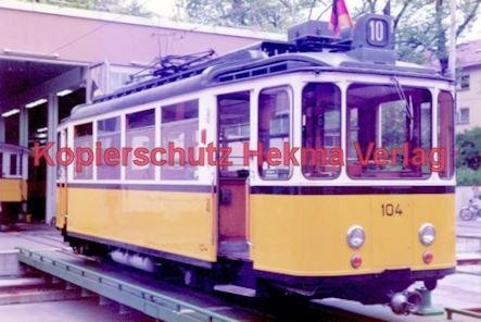 Stuttgart Straßenbahn - BDEF e.V. Tagung in Stuttgart - Zahnradbahn - Depot - Wagen Nr. 104 - Bild 1