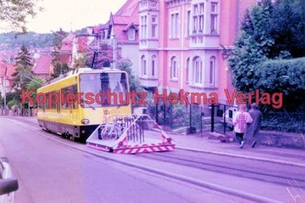 Stuttgart Straßenbahn - BDEF e.V. Tagung in Stuttgart - Zahnradbahn - SSB - Linie E Wagen Nr. 1003 mit Rollwagen für Fahrräder