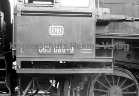 Mannheim Eisenbahn - Bahnbetriebswerk Mannheim - Lok 053 089-9