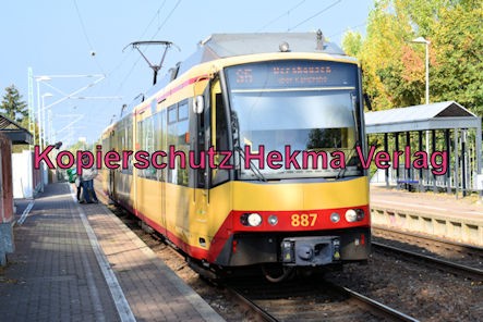 Karlsruhe Straßenbahn - Maximiliansau West - S 5 Wagen 887