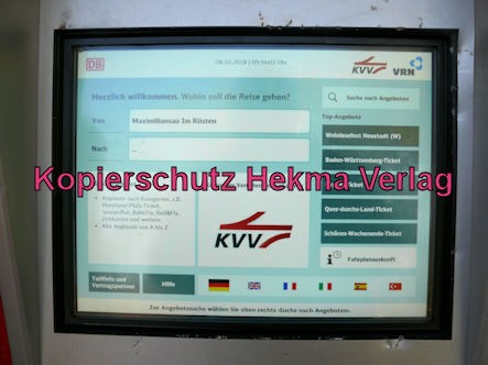Wörth Eisenbahn - Maximiliansau Haltestelle Im Rüsten - Fahrkartenautomat