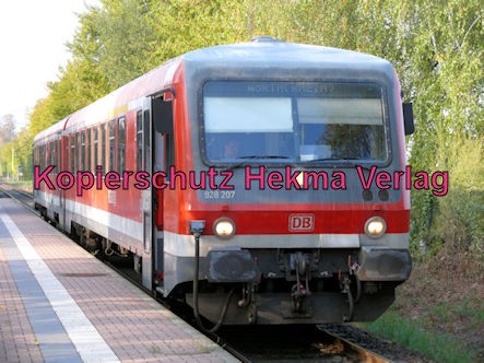 Wörth Eisenbahn - Maximiliansau Haltestelle Im Rüsten - Zug 928 207