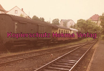 Kassel-Wilhelmshöhe-Naumburg - Bahnhof Naumburg - Abgestellte Personenwagen