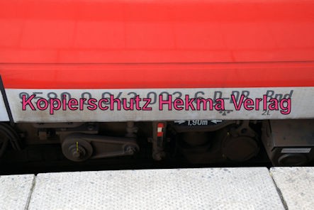 Neustadt Wstr. Eisenbahn - Hauptbahnhof Neustadt - Zug Knöringen - 643 003