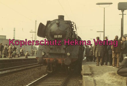 Pacific Abschiedsfahrt - Bahnhof Geseke - Lok 03 252