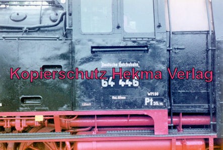 Bahnhof Glückstadt - Lok 64 446