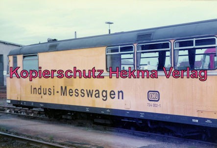 Landau/Pfalz Eisenbahn - Bw Landau - Indusi-Messwagen 724 002-1