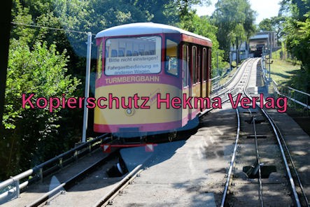 Turmbergbahn Karlsruhe - Wagen 1 auf der Strecke