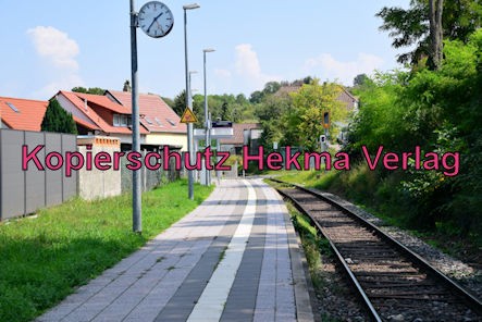 Mertesheim Pfalz Eisenbahn - Bahnhaltepunkt Mertesheim - Bahnsteig
