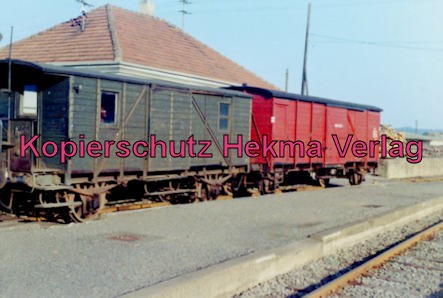 Merzig-Büschfelder Eisenbahn - Bahnhof Losheim - Güterwagen