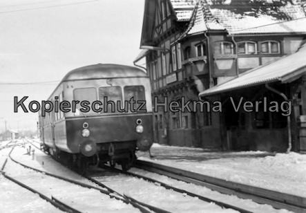 Württembergische Eisenbahngesellschaft Stuttgart - Nürtingen-Neuffen - Bahnhof Neuffen - Schienenbus