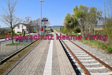 Kapellen-Drusweiler (Pfalz) Eisenbahn - Bahnhaltepunkt Kapellen-Drusweiler - Bahnsteig