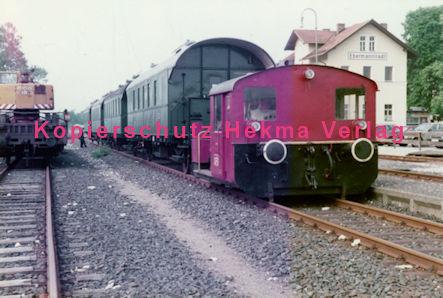 DFS Museumsbahn - Ebermannstadt-Behringersmühle - Bahnhof Ebermannstadt - Zug mit Diesellok