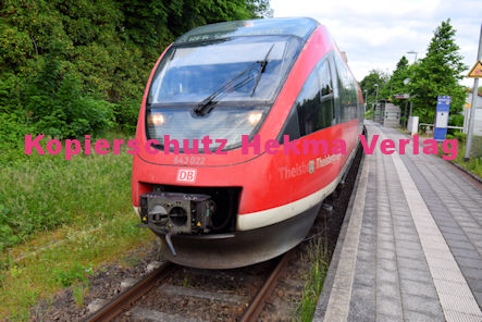 Albersweiler - Bahnhaltepunkt RE 6 Wagen 643 022 Theisbergstegen