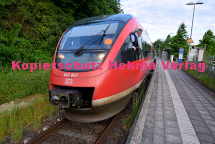 Albersweiler - Bahnhaltepunkt RB 55 Wagen 643 007 Schaidt