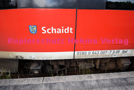 Albersweiler - Bahnhaltepunkt RB 55 Wagen 643 007 Schaidt