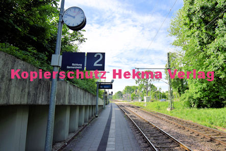 Germersheim Eisenbahn - Bahnhaltepunkt Germersheim Mitte - Bahnsteig