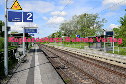 Germersheim Eisenbahn - Bahnhaltepunkt Germersheim Süd/Nolte - Bahnsteig