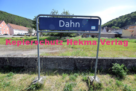 Dahn - Wieslauterbahn - Bahnhaltepunkt Bahnhofsschild