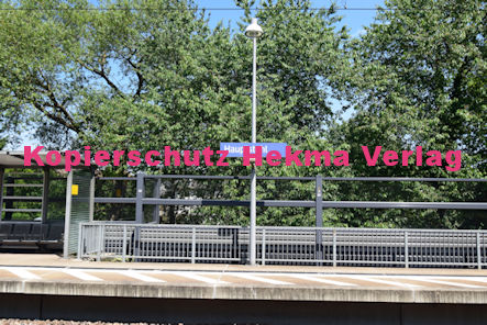 Hauptstuhl Eisenbahn - Bahnhaltepunkt - Bahnhofsschild