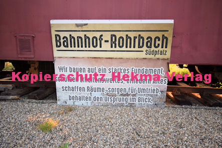 Rohrbach (Pfalz) Eisenbahn - Rohrbach - Bahnhof - Ausstellung Schienenbus