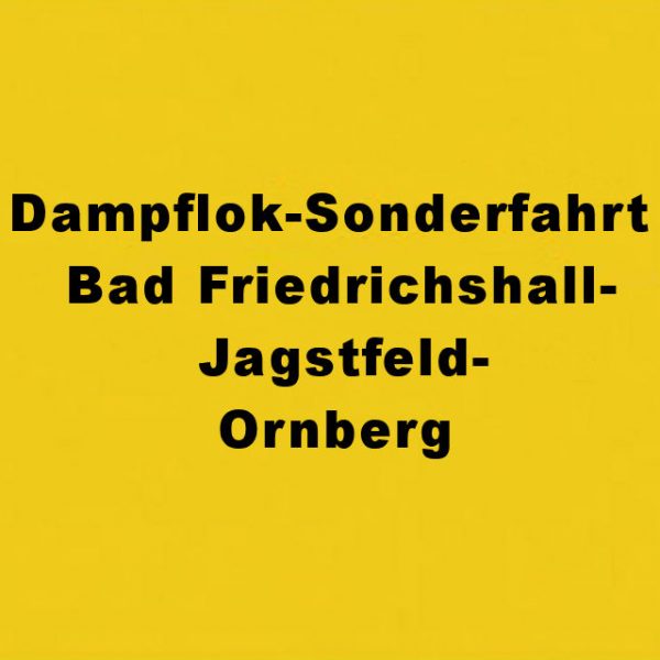Dampflok-Sonderfahrt