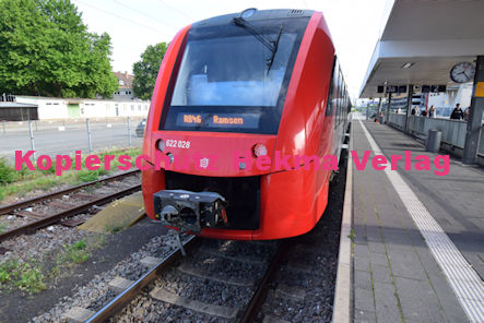 Frankenthal Hbf Eisenbahn - Bahnhof Frankenthal Hbf - RB46 Wagen 622 028