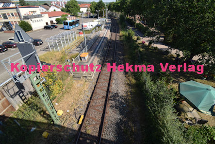 Grünstadt Nord Eisenbahn - Bahnhaltepunkt - Bahnsteig