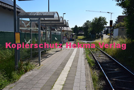 Mertesheim Pfalz Eisenbahn - Bahnhaltepunkt Mertesheim - Bahnsteig