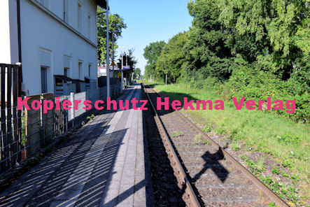 Neuburg (Rhein) Eisenbahn - Bahnhaltepunkt - Bahnsteig