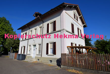 Neuburg (Rhein) Eisenbahn - Bahnhaltepunkt - Bahnhofsgebäude