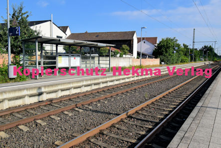 Eisenbahn Rheinzabern - Rheinzabern Bf - Bahnhaltepunkt - Bahnsteig