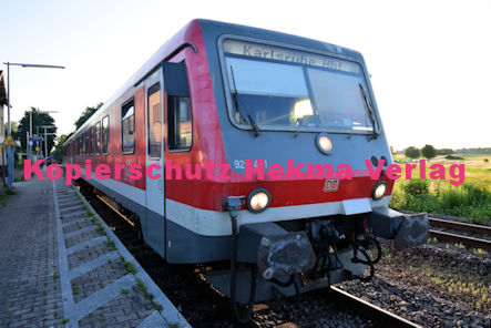 Rohrbach (Pfalz) Eisenbahn - Rohrbach - Bahnhof - RB 51 Wagen 928 471