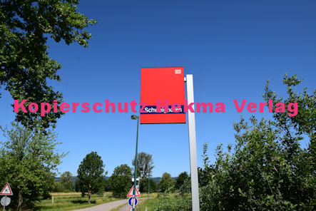 Schweighofen (Pfalz) Eisenbahn - Bahnhaltepunkt Schweighofen - Bahnhofsschild