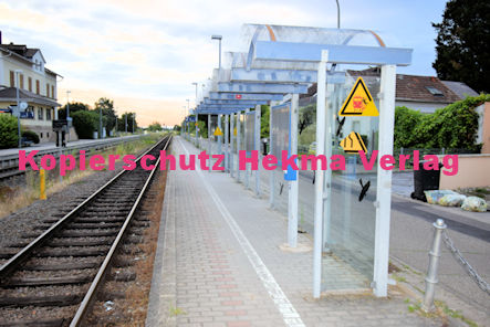 Weisenheim Sand Eisenbahn - Bahnhaltepunkt Weisenheim Sand - Bahnsteig